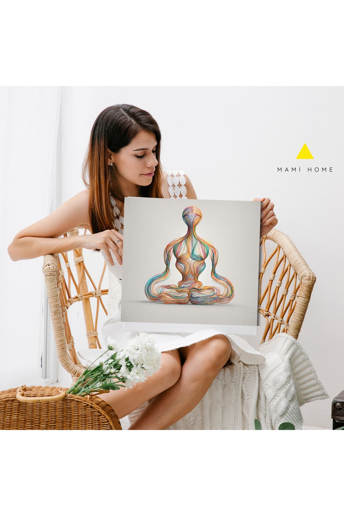 Ahşap Çerçeveli Modern Dekoratif Kanvas Tablo