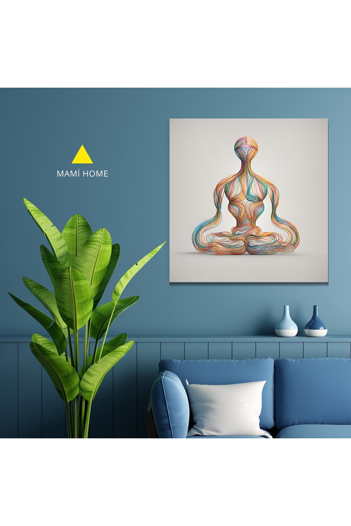 Ahşap Çerçeveli Modern Dekoratif Kanvas Tablo