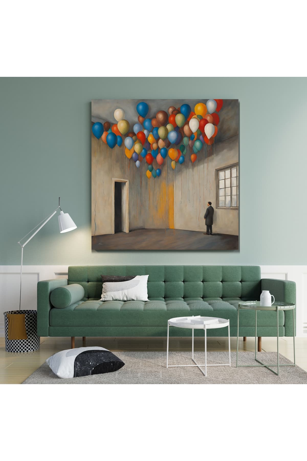 Ahşap Çerçeveli Modern Dekoratif Kanvas Tablo
