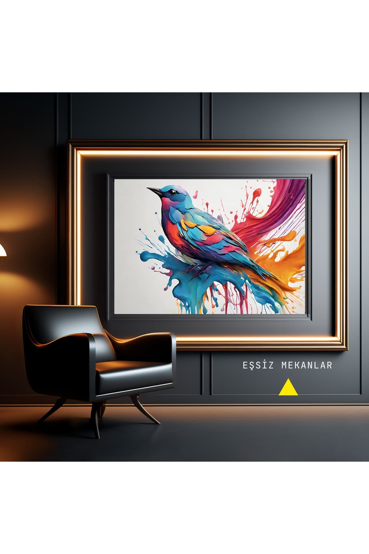 Ahşap Çerçeveli Modern Dekoratif Kanvas Tablo %100 Pamuk Tuval Kumaşı