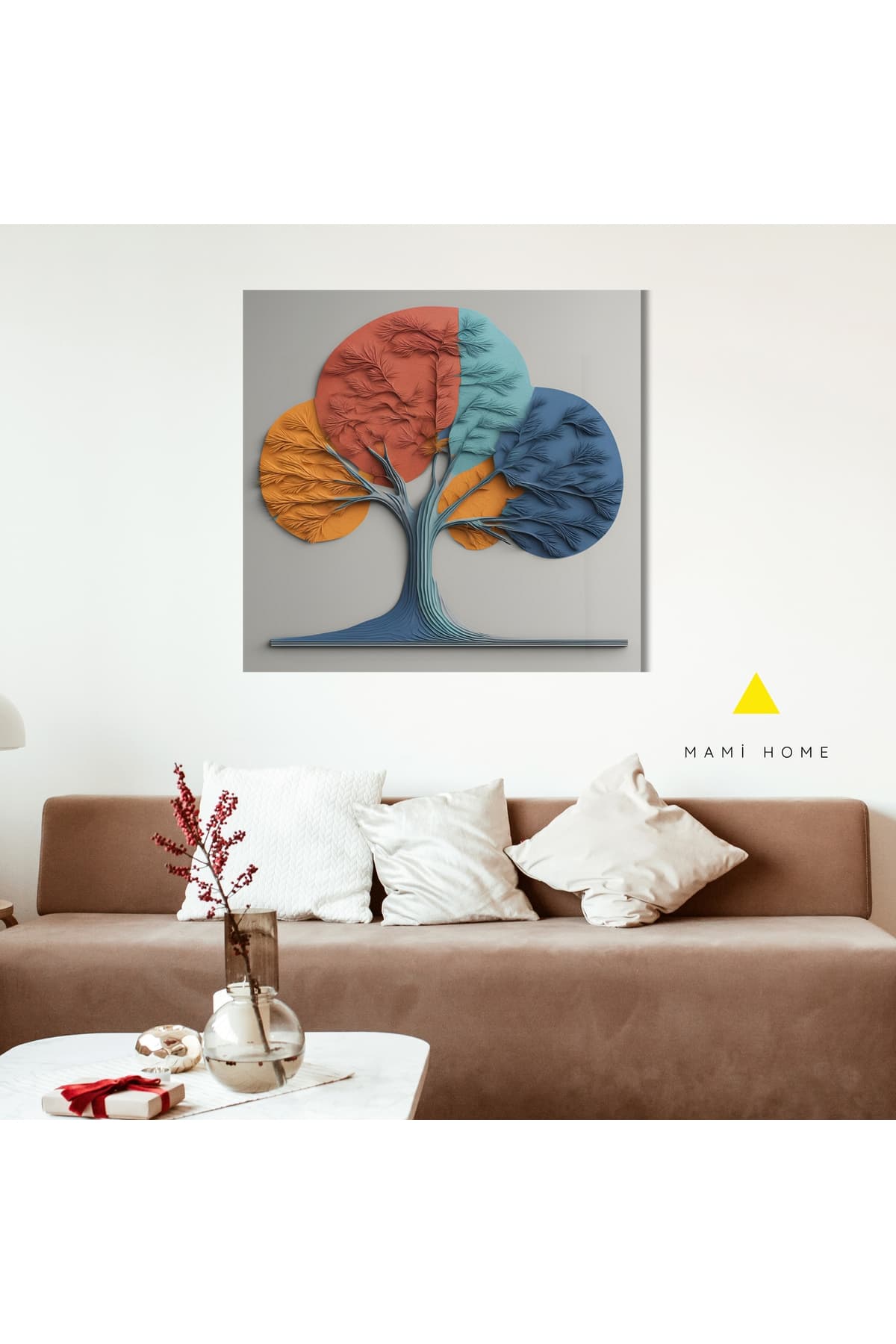 Ahşap Çerçeveli Modern Dekoratif Kanvas Tablo %100 Pamuk Tuval Kumaşı