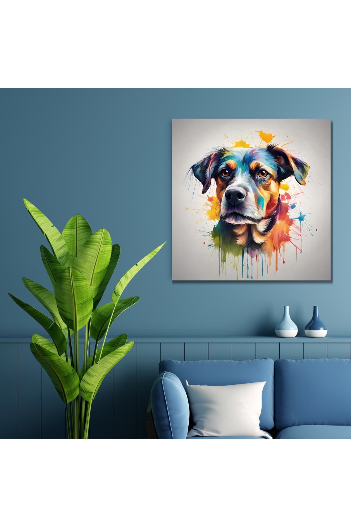 Ahşap Çerçeveli Modern Dekoratif Kanvas Tablo